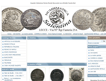 Tablet Screenshot of numismaticasalentina.com